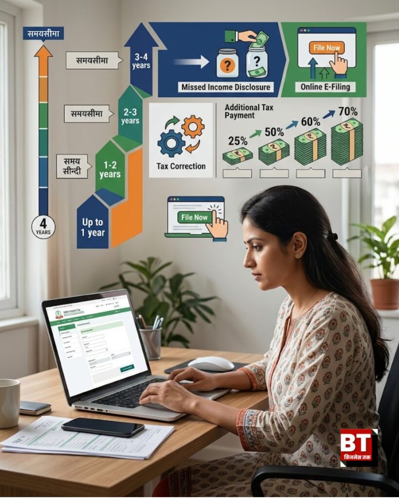 How much additional tax will have to be paid for a delayed ITR-U filing?