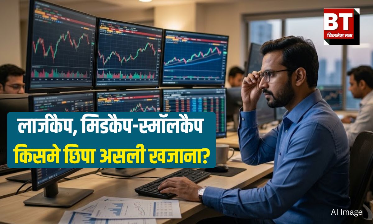 largecap midcap smallcap stock market trend